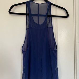 Sheer Workout bra cover athletic top